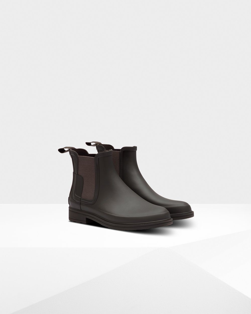 Botas Chelsea Hunter Hombre - Refined Slim Fit - Grises Oscuro - KCWSZNV-40